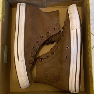 Converse Brown Suede High Tops